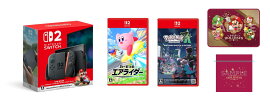 【楽天ブックス限定特典】【セット商品】Nintendo Switch 2（日本語・国内専用） マリオカート ワールド セット+カービィのエアライダー+Pokemon LEGENDS Z-A(ブランケット＋ラッピング袋)