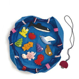 （8509-4534）布のおもちゃ 「つり遊び」マスコット10種 入数：1セット 知育玩具 釣り さかな釣り ぬいぐるみ 人形 にんぎょう 幼児 こども 幼稚園 保育園