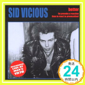 【中古】Better [CD] Sid Vicious「1000円ポッキリ」「送料無料」「買い回り」