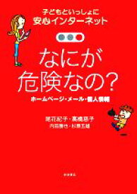 【中古】 なにが危険なの？ ホームページ・メール・個人情報 子どもといっしょに安心インターネット／尾花紀子(著者),高橋慈子(著者),内田勝也(著者),杉原五雄(著者)