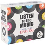 【中古】 LISTEN　to　the　MUSIC　ROCK＆POPS　BEST　100（5CD）／（オムニバス） 【中古】afb