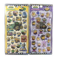 【2種まとめ買い】プチドロップステッカー ミニオンズ 立体 ぷっくり つやつや キラキラ シール交換 イエ…