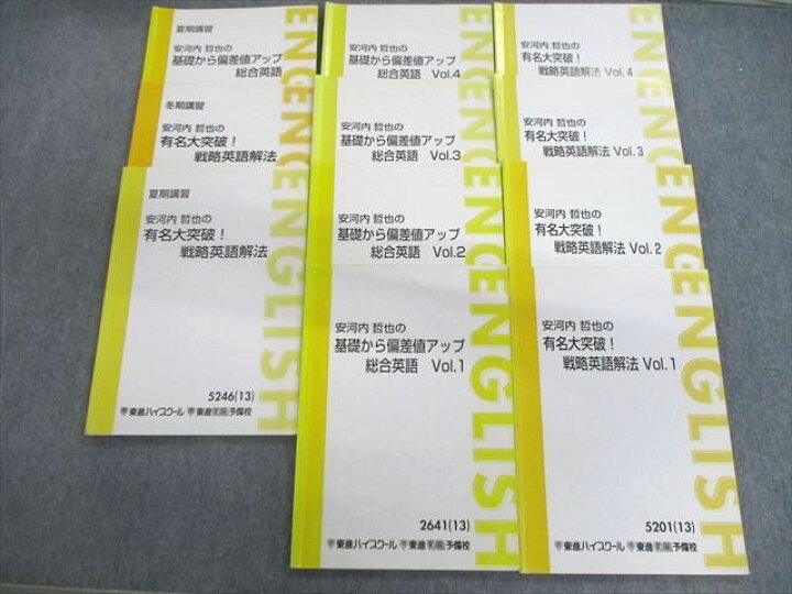 楽天市場】VL03-132 東進 安河内哲也の有名大突破/基礎から偏差値 