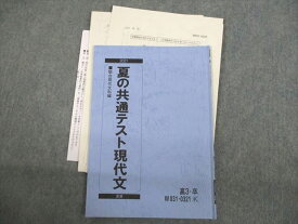 VL10-015 駿台 夏の共通テスト現代文 テキスト/テスト3回分付 2021 夏期 中野芳樹 08s0C