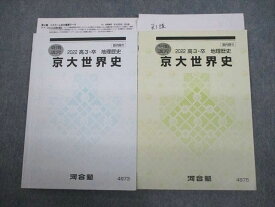 VP10-128 河合塾 京都大学 京大世界史 テキスト 2022 夏期/冬期 計2冊 09m0D