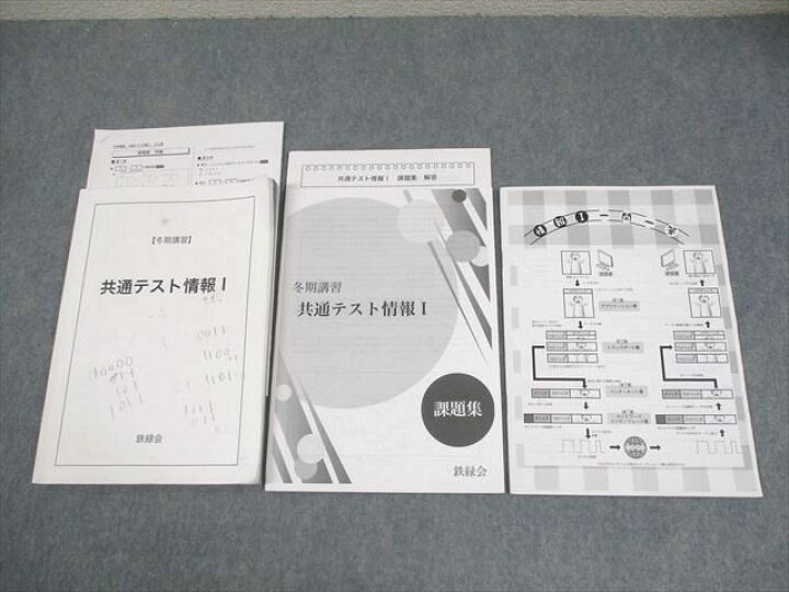 楽天市場】鉄緑会 共通テスト情報I テキスト/課題集/一問一答 2024 