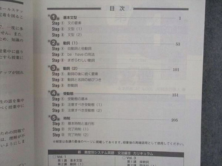 楽天市場】東進 新 難度別システム英語 文法編III Vol.1/2/3/4