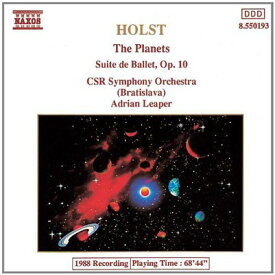 【中古】Holst;Planets/Suite Ballet [Audio CD] Czech-Slovak Rso and Leaper