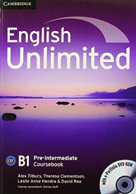 【中古】English Unlimited Pre-intermediate Coursebook with e-Portfolio