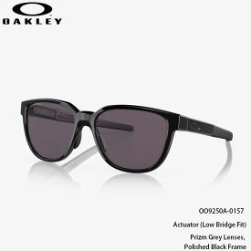 【6/4 20時～P10倍!楽天スーパーSALE】オークリー サングラス アクチュエーター OAKLEY Actuator (Low Bridge Fit) Polished Black Prizm Grey OO9250A-0157 日本正規品