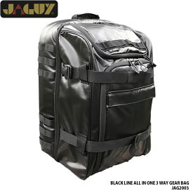 【2月はポイント10倍※要エントリー】バックパック 野外 ヤガイ JAGUY BLACK LINE オールインワン 3WAY ギアパック 52L 大容量 手持ちバッグ キャリーバッグ 止水ファスナー JAG2003
