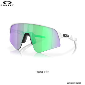 【4/24 20時～P5倍お買い物マラソン】オークリー サングラス スートロ ライト スィープ OAKLEY SUTRO LITE SWEEP OO9465-0439 PRIZM スポーツ プリズム Matte White Prizm Road Jade 日本正規品