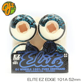 【エントリーでポイント10倍】スケートボード ウィール 52mm 101A スケボー用 ハードタイプ オージェイ OJ WHEELS ELITE EZ EDGE 4個セット