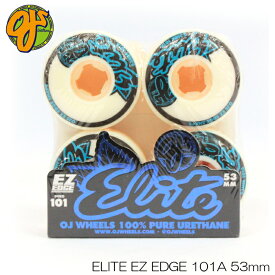 【エントリーでポイント10倍】スケートボード ウィール OJ ELITE HARD EZ EDGE 101A WHEEL BLUE 53mm/101a オージェイ エリート ハード ウィール