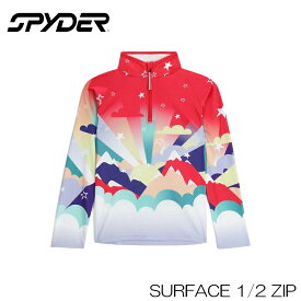【2月はポイント10倍※要エントリー】スパイダー キッズ スキー インナーウェア 24-25 SPYDER SURFACE 1/2 ZIP 防寒 リゾート ファーストレイヤー 日本正規品