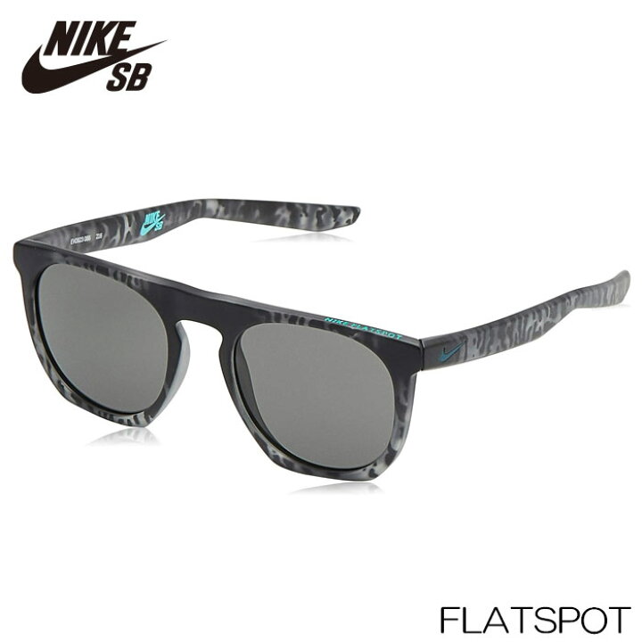 楽天市場】NIKE SB ナイキ エスビー サングラス FLATSPOT MATTE GREY 