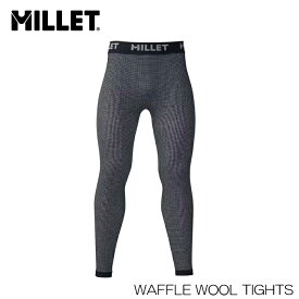 【2月はポイント10倍※要エントリー】ミレー インナーウェア メンズ MILLET WAFFLE WOOL TIGHTS ワッフルウール タイツ スキー ファーストレイヤー 日本正規品