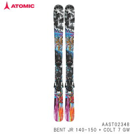 【1月はポイント10倍※要エントリー】ATOMIC アトミック スキー板 セット キッズ 24-25 BENT JR ベント ジュニア 140-150 + COLT 7 GW こども用 フリーライド 日本正規品
