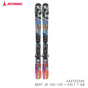 【ポイント10倍※お買い物マラソン〜10/27 9:59迄】ATOMIC アトミック スキー板 セット キッズ 24-25 BENT JR ベント ジュニア 140-150 + COLT 7 GW こども用 フリーライド 日本正規品