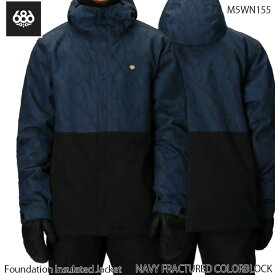 【マラソンP5倍＋最大1万円OFFクーポン】Lサイズのみ スノーウェア ジャケット メンズ 25-26 686 Foundation Insulated Jacket NAVY スノーボード スキー スノボ 日本正規品 ネイビー