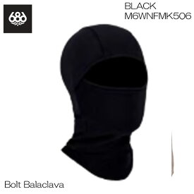 【8/12～16限定★5％OFFクーポン】予約 26-27 フェイスマスク 686 ロクハチ Bolt Balaclava ボルト バラクラバ YOUTH キッズ 子供 防寒 手袋 正規品 BLACK M6WNFMK506-blk
