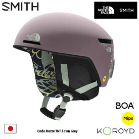 スミス ヘルメット コード 23-24 SMITH Code Matte TNF Fawn Grey MIPS アジアンフィット スキー スノーボード プロテクター 日本正規品