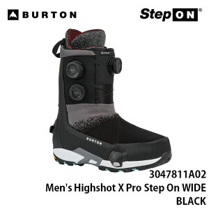 �y10/4-9����! P10�{(�v�G���g��)���N�[�|���L�z�\�� 26-27 �X�m�[�{�[�h �u�[�c BURTON �o�[�g�� �X�e�b�v�I�� 3047811A02 Men's Highshot X Pro Step On �n�C�V���b�g BLACK �����Y