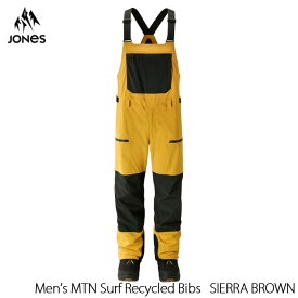 スノーボード ウェア メンズ ビブパンツ 24-25 JONES Men’s MTN Surf Recycled Bibs SIERRA BROWN 2025 日本正規品