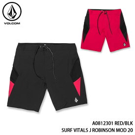 【ポイント10倍！お買い物マラソン11/4 20:00～11/11 1:59迄】サーフパンツ ボードショーツ 海パン 水着 メンズ ボルコム VOLCOM SURF VITALS J ROBINSON MOD 20 BLK RED 日本正規品