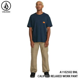 【ポイント10倍！イーグルス感謝祭～11/16迄】ワークパンツ メンズ ボルコム VOLCOM CALIPER II RELAXED WORK PANT A1102502 BNL DIY 作業着 日本正規品