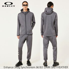 【P5倍お買い物マラソン 7/4 20時～】トレーニングウェア ジャージ メンズ ジャケット OAKLEY オークリー ENHANCE 3RDG SYNCHRONISM JKT 8.0 DARK GREY HEATHER
