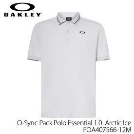 【P5倍お買い物マラソン 7/4 20時～】ゴルフ トレーニング ポロシャツ 半袖 トレーニングウェア オークリー OAKLEY O-SYNC PACK POLO ESSENTIAL 1.0 ARCTIC ICE メンズ