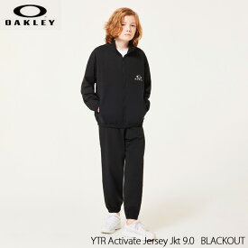 【P5倍お買い物マラソン 7/4 20時～】ジュニア ジャージ キッズ ジャケット オークリー OAKLEY YTR Activate Jersey Jkt 9.0 BLACKOUT トレーニング