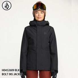 【ポイント10倍！お買い物マラソン11/4 20:00～11/11 1:59迄】予約 スノーウェア ジャケット ボルコム VOLCOM BOLT INS JACKET BLK レディース 日本正規品 25-26 スキー スノーボード