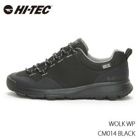 ハイテック アウトドアスニーカー ハイキング レジャー HI-TEC HT CM014 WOLK WP BLACK ヴォルクWP 透湿防水