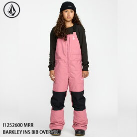 【ポイント10倍！お買い物マラソン11/4 20:00～11/11 1:59迄】予約 スノーウェア ビブ パンツ ボルコム VOLCOM BARKLEY INS BIB OVERALL MRR ジュニア キッズ 子供用 日本正規品 25-26 スキー スノーボード