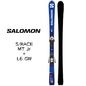 スキー 板 ビンディング付き スキーセット 23-24 ボーイズ ガールズ ジュニア SALOMON サロモン エスレース S/RACE MT Jr＋L6 GW 日本正規品 L47041700