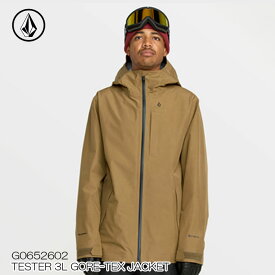 【ポイント10倍！お買い物マラソン11/4 20:00～11/11 1:59迄】予約 スノーウェア ジャケット ボルコム VOLCOM TESTER 3L GORE-TEX JACKET G0652602 ゴアテックス 日本正規品 25-26 スキー スノーボード