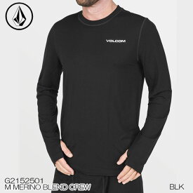 【ポイント10倍！お買い物マラソン11/4 20:00～11/11 1:59迄】【予約】 インナー VOLCOM ボルコム M MERINO BLEND CREW メリノ ブレンド クルーネック 日本正規品 25-26