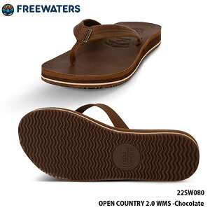�y1���̓|�C���g10�{���v�G���g���[�z���J�o���[�T���_�� Freewaters �t���[�E�H�[�^�[�X OPEN COUNTRY 2.0 WMS -Chocolate �I�[�v���J���g���[ ���f�B�[�X �����p �������p �r�[�` �C �C���� �v�[��