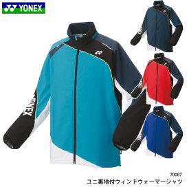 ＼エントリで+P10倍／ヨネックス ウェア ユニ裏地付 ウィンドウォーマーシャツ YONEX メンズ ヒートカプセルダブル 撥水 アウター テニス バドミントン 70087 スポーツ 雨