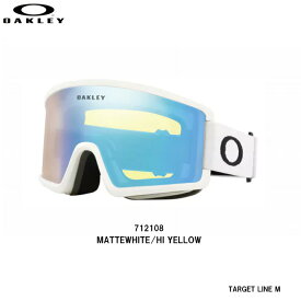 オークリー ゴーグル OAKLEY TARGET LINE M ターゲットライン エム OO7121-08 MATTEWHITE HI YELLOW スキー スノーボード ゴーグル 日本正規品