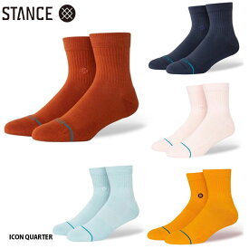 【3月はポイント10倍※要エントリー】レディース メンズ ユニセックス ソックス 靴下 スタンス STANCE ICON QUARTER BNO PNK ICB NVY YEL 21.0-24.5cm 22.5-26.0cm 25.5-29.0cm