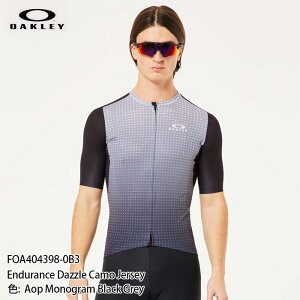 W[W I[N[ TCNWPbg OAKLEY Endurance Dazzle Camo Jersey FOA404398-0B3 aop monogram black grey [hoCN ]