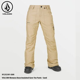 【2月はポイント10倍※要エントリー】スノーウェア パンツ レディース ボルコム 24-25 VOLCOM Womens Knox Insulated Gore-Tex Pants - Sand ノックス ゴアテックス 日本正規品 スキー スノーボード