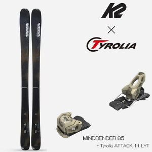 y|Cg10{IubNtCf[z24-25 K2 P[c[ MINDBENDER }Chx_[ 85 + Tyrolia ATTACK 11 LYT SAND 95mm `A A^bN XL[ rfBO Zbg {Ki