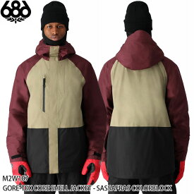 【エントリーでP10倍!!お買い物マラソン7/19 20時～】スノーウェア ジャケット ロクハチ 24-25 686 GORE-TEX CORE SHELL JACKET - SASSAFRAS CB コアシェル ゴアテックス M2W107 日本正規品