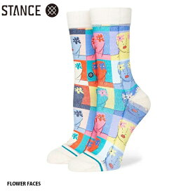 【P5倍お買い物マラソン 7/4 20時～】レディース ソックス 靴下 Sサイズ 22.0-24.5cm スタンス エレーナ フィオレンツァ コラボ STANCE FLOWER FACES