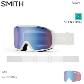 ゴーグル スミス 24-25 SMITH BLAZER WHITE BLUE SEN スノーボード スキー ユニセックス 日本正規品