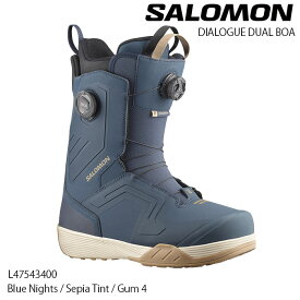 【エントリーでP10倍!!お買い物マラソン7/19 20時～】 サロモン スノーボード ブーツ メンズ 24-25 SALOMON DIALOGUE DUAL BOA ダイアローグ Blue Nights 男性用 2025 日本正規品 L47543400
